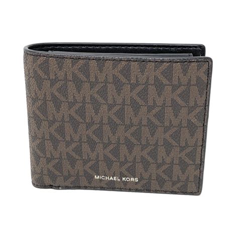 michael kors bryant dark brown men's wallet|Michael Kors brown wallet sale.